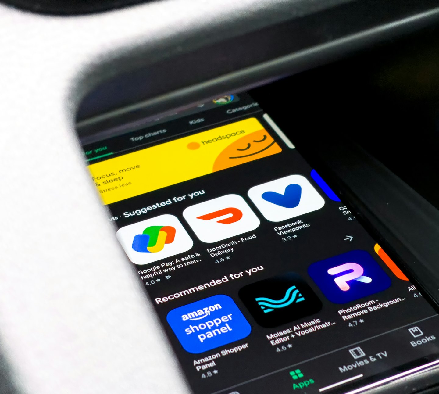 Smartphone screen displaying a mobile application store interface.